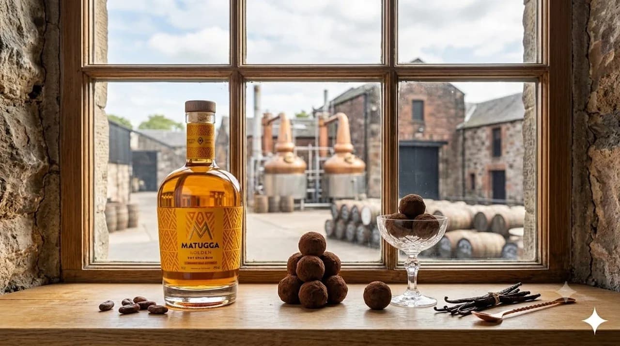 Dark Caribbean Rum truffle — The Spirit of the Caribbean